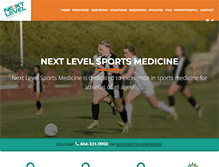 Tablet Screenshot of nextlevelsportsmed.com